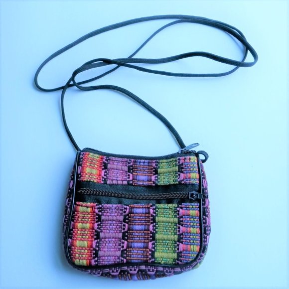 Ethnic Fabric Cotton Mini Cross Body Bag - Picture 1 of 6